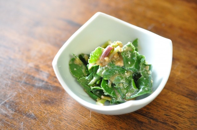 浜防風の味噌和え