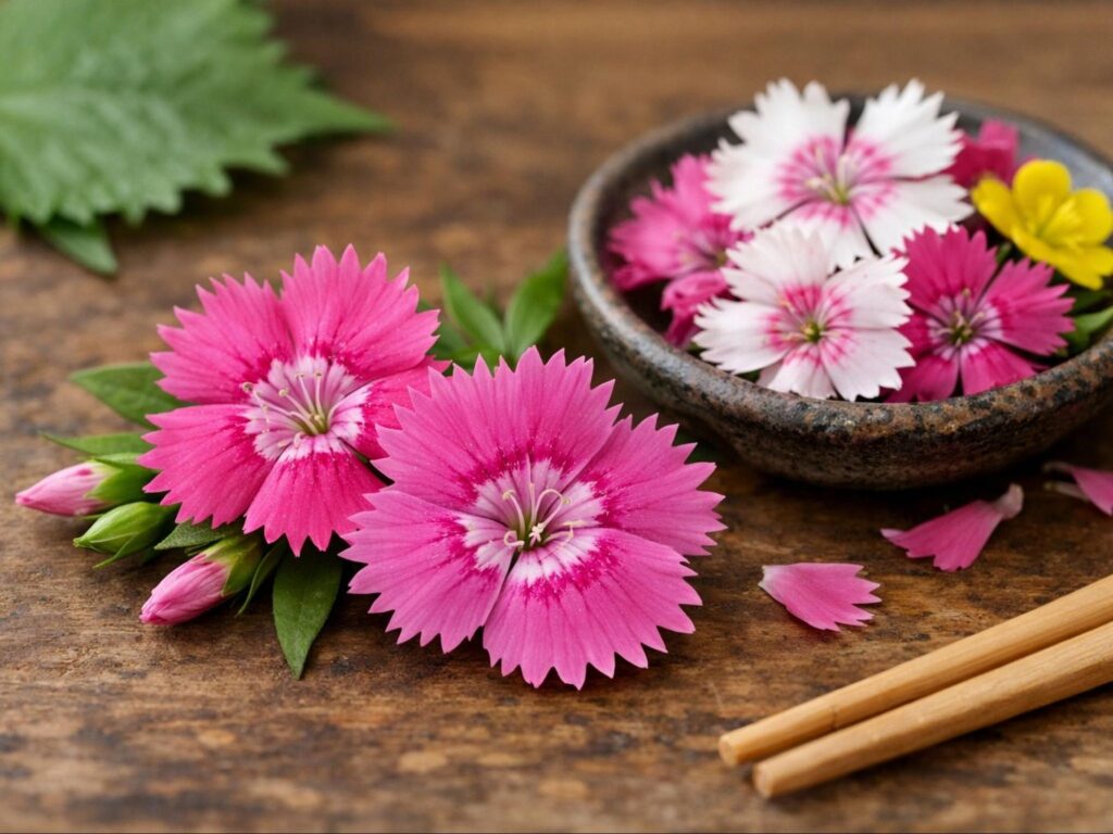料理を華やかにする花「なでしこ」とは?