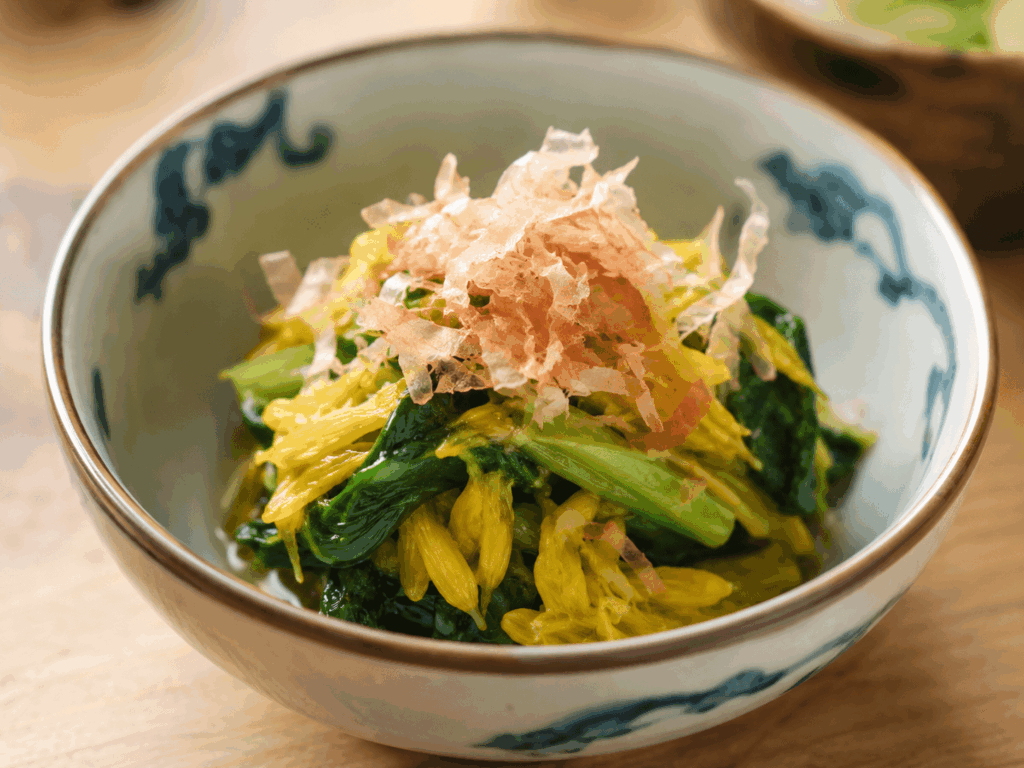 菊のおひたし