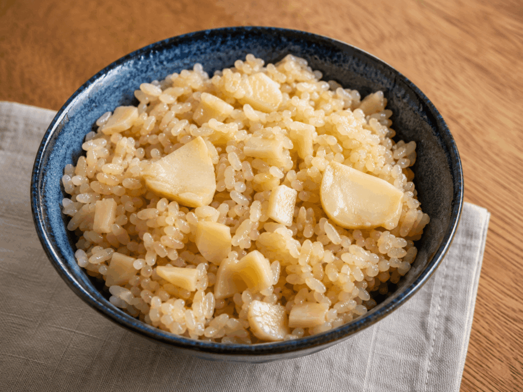 【風味を楽しむ】クワイの炊き込みご飯