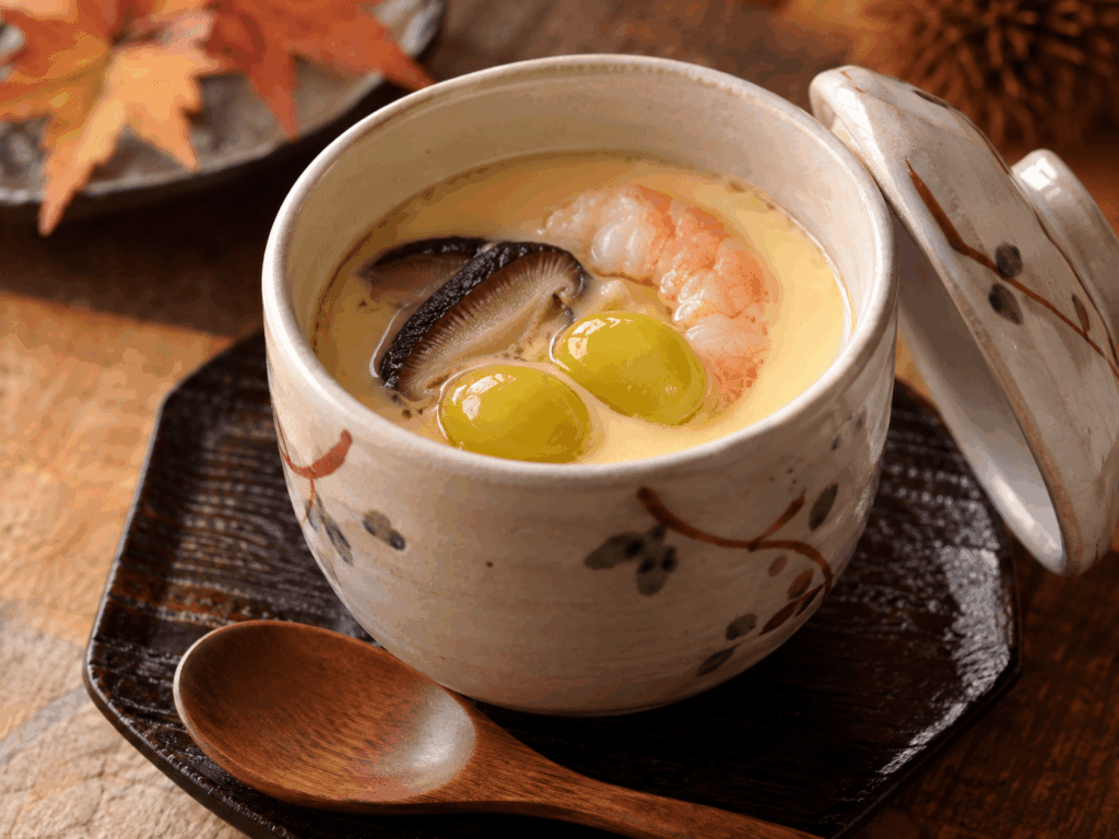 銀杏を生かした料理｜茶碗蒸し
